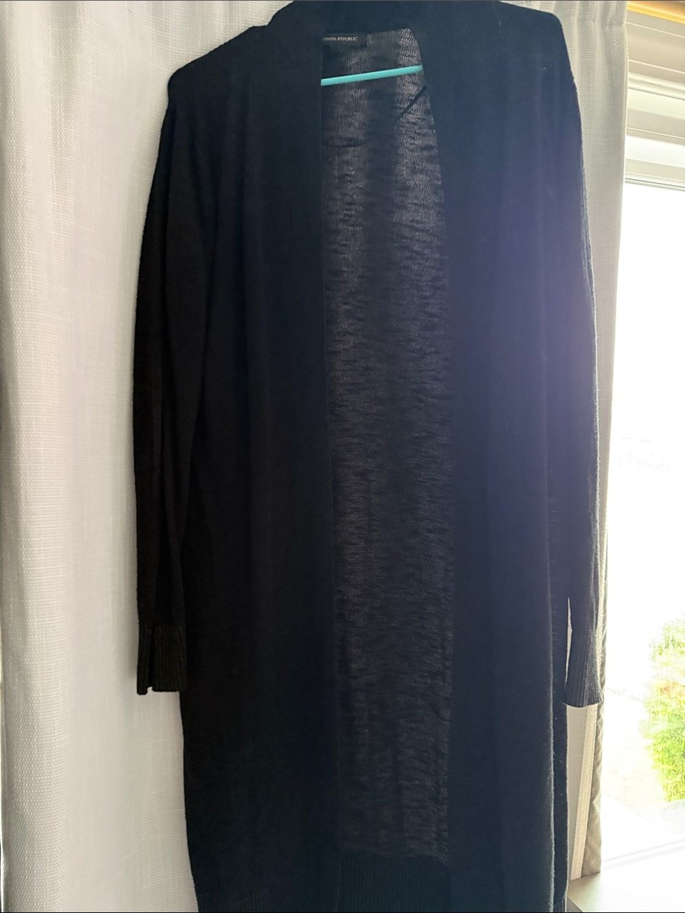 Banana Republic Black Open-Front Women's Cardigan
